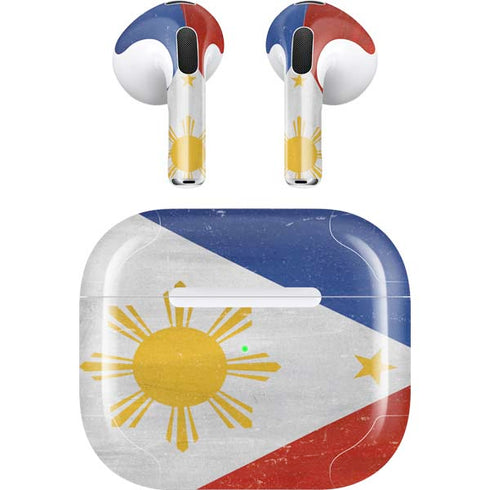 Philippines Flag Distressed Apple AirPods (3rd Gen 2021) Skin